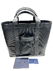 sac à main dior grand cabas en cuir noir style voyage / weekend