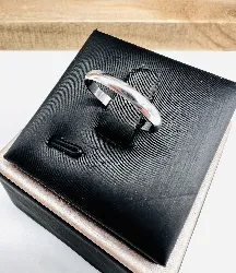 bague alliance en or blanc lisse or 750 millième (18 ct) 1,45g