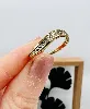 bague vague sertie de 4 petits diamants or 750 millième (18 ct) 1,76g