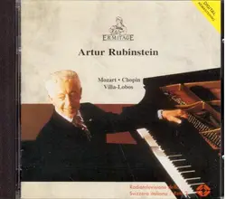 cd arthur rubinstein - mozart - chopin - villa - lobos (1992)