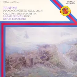 cd brahms, chicago symphony orchestra, lazar berman, erich leinsdorf - piano concerto no.1, op.15 (1981)