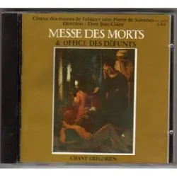 cd chœur des moines de l'abbaye saint - pierre de solesmes - messe des morts & office des défunts (1987)