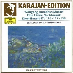 cd wolfgang amadeus mozart - eine kleine nachtmusik / divertimenti kv 136 - 137 - 138 (1988)