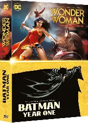 dvd wonder woman + batman: year one - pack