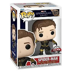 figurine funko! pop - spider-man: no way home n°1073 - spider-man costume noir [avec chase] (65038)