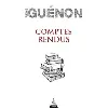 livre comptes rendus - grand format