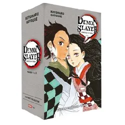 livre demon slayer tomes 1 à 3 - tankobon - coffret en 3 volumes