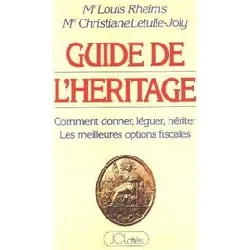 livre guide de l'heritage