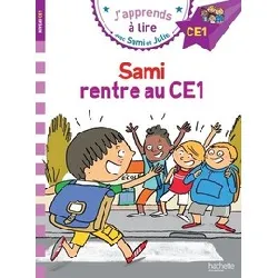 livre j'apprends à lire avec sami et julie - poche - sami rentre au ce1 - niveau ce1