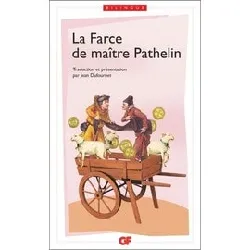 livre la farce de maître pierre pathelin - poche