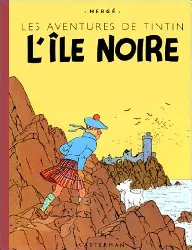 livre les aventures de tintin - album - l'ile noire - edition fac - similé en couleurs