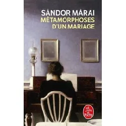 livre métamorphoses d'un mariage - poche