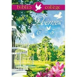 livre poèmes 6e - 5e - poche