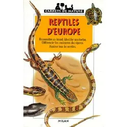 livre reptiles d'europe
