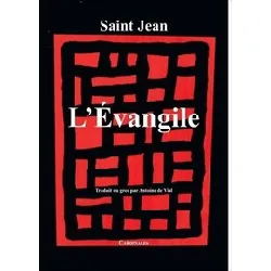 livre saint jean ou l'evangile vertical - grand format