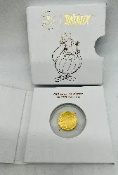 pièce d'or 250 euros monnaie de paris astérix 2022 or fin (24 ct) 3g