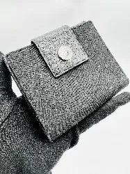 portefeuille bvlgari en toile monogrm noir