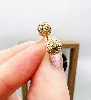 boucles d'oreilles puce boule en or or 750 millième (18 ct) 0,80g