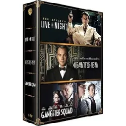 dvd live by night + gatsby le magnifique + gangster squad - pack