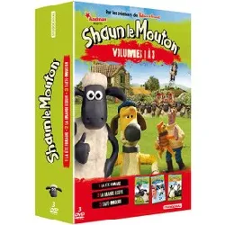 dvd shaun le mouton - volumes 1 à 3 - pack