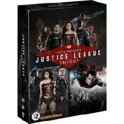 dvd zack snyder's justice league trilogie : man of steel + batman v superman : l'aube de la justice + zack snyder's justice league