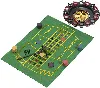 jeu pc wahou 32 - g2 - 035 jeu à boire roulette drinking game noir rouge vert jaune et transparent métal plastique et verre h7 x 3