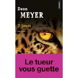 livre 7 jours - deon meyer