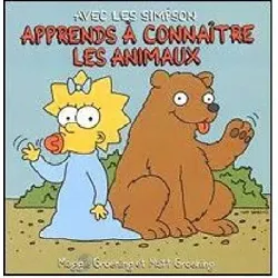 livre avec les simpson - apprends à connaître les animaux