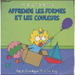 livre avec les simpson - apprends les formes et les couleurs