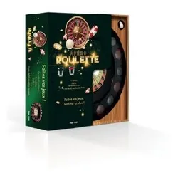 livre coffret apéro roulette - faites vos jeux, rien ne va plus ! avec 1 de recettes, 1 roulette, 2 billes et 16 verres à shot