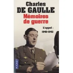 livre mémoires de guerre - tome 1, l'appel 1940 - 1942 - poche
