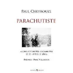 livre parachutiste - algérie, octobre 1958 - décembre 1960 - 10e dp - 2e rpc - 2e rpima