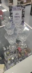 lot de 6 verres a vin signé baccarat