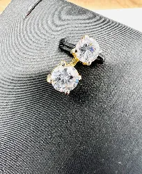 pendentif serti de 2 oxydes or 750 millième (18 ct) 1,85g