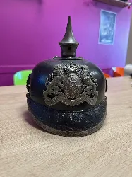 pickelhaube casque a pointe allemand 1ere guerre mondiale 1916 bavarois neu-ulm hans romer