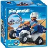 playmobil city action 3655 - policier / quad