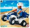 playmobil city action 3655 - policier / quad
