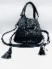 sac lancel 1er/ first flirt en cuir noir