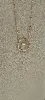 97332345 collier plaqué or motif cercle centré d'1 pierre de lune ovale