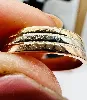 bague alliance en 3 ors or 750 millième (18 ct) 3,42g