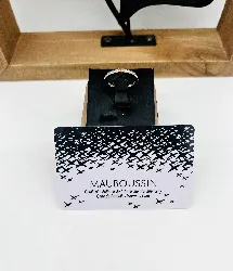 bague mauboussin or blanc capsule d'emotions saphir orange épaulé de 6 diamants or 750 millième (18 ct) 2,61g