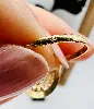 bague or ornée d'une pierre de grenat ovale or 750 millième (18 ct) 3,93g