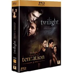 blu-ray twilight - chapitre 1 : fascination + chapitre 2 : tentation - blu - ray