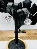 boucles/pendants d'oreilles swarovski bella en cristal blanc et métal rhodié