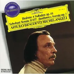 cd arturo benedetti michelangeli - 4 balladen op. 10 - sonate d 537 - sonate op. 7 (1999)