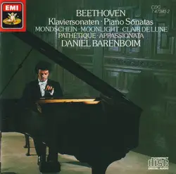 cd beethoven : daniel barenboim - klaviersonaten = piano sonatas (mondschein = moonlight, clair de lune / pathétique / appassionat