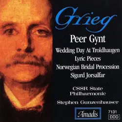 cd grieg, stephen gunzenhauser, cssr state philharmonic - peer gynt - sigurd jorsalfar (1995)