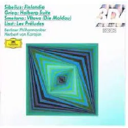 cd jean sibelius - finlandia / holberg suite / vltava / les préludes (1989)