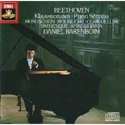 cd ludwig van beethoven - klaviersonaten = piano sonatas (mondschein = moonlight, clair de lune / pathétique / appassionata) (1986