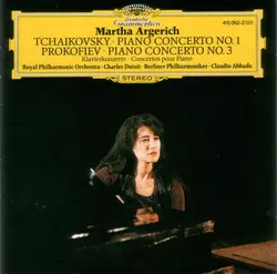 cd tchaikovsky, prokofiev, martha argerich - piano concerto no. 1 / piano concerto no. 3 (1985)